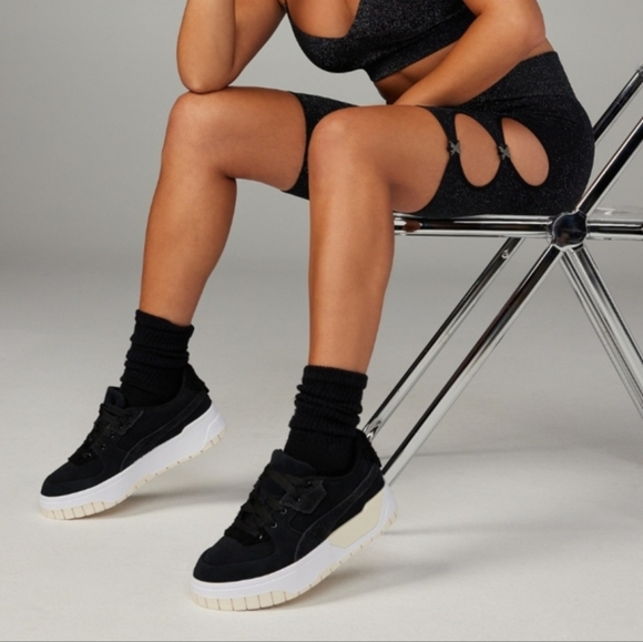 Savage X Fenty🩶Bawdy Double Knit Bike Shorts SIZE L - Picture 2 of 9